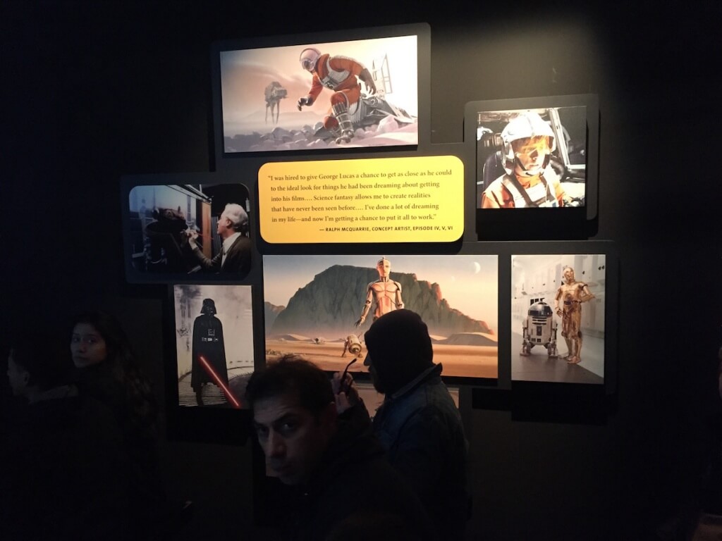 スターウォーズエキシビション　壁面展示物