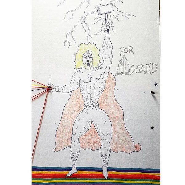 クリス・ヘムズワースの描いたソー