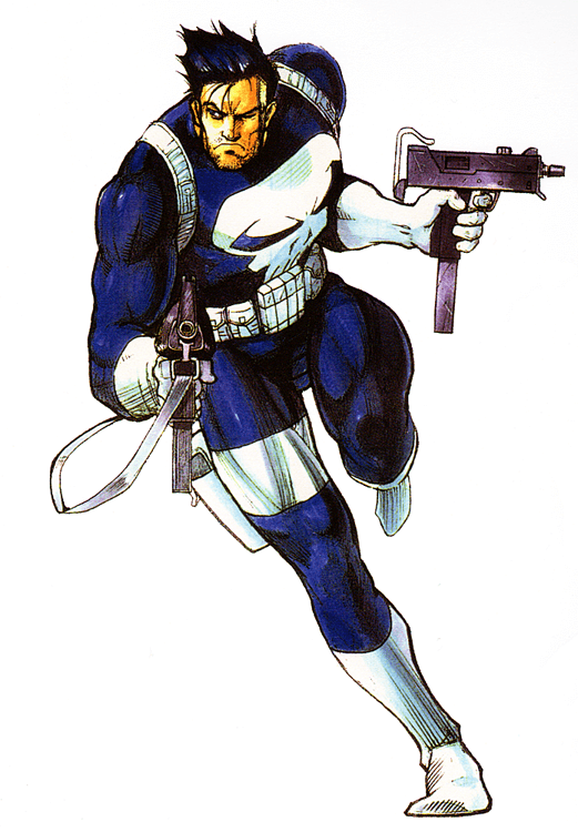 参考:パニッシャー http://capcom.wikia.com/wiki/File:Punisher_Punisher.png ©MARVEL
