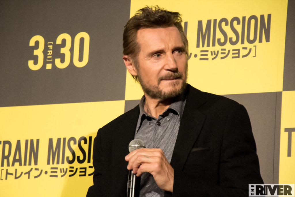 映画『トレイン・ミッション』ジャパン・プレミアで来日のリーアム・ニーソン
