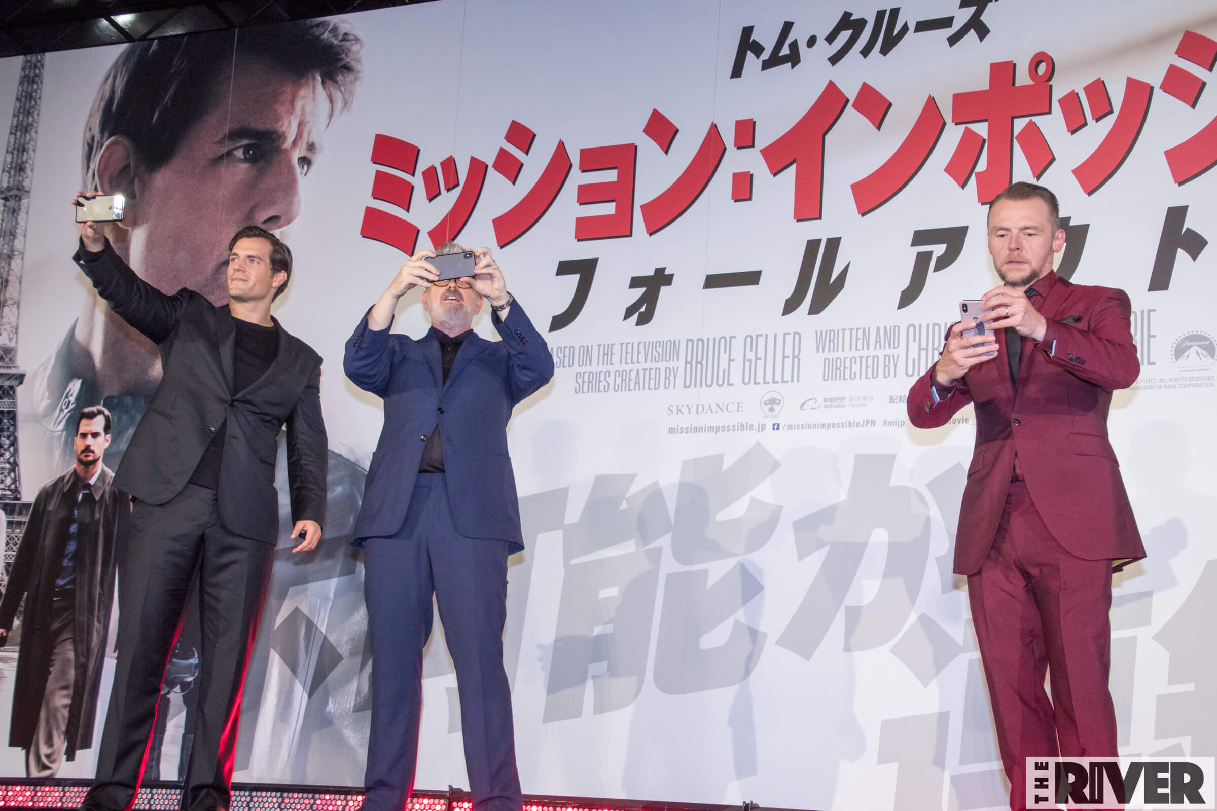『ミッション:インポッシブル/フォールアウト』ジャパンプレミア トム・クルーズ、サイモン・ペッグ、ヘンリー・カヴィル、クリストファー・マッカリー監督