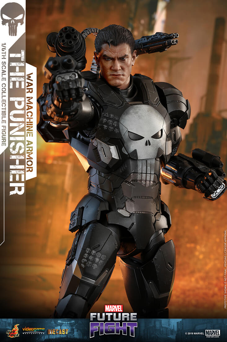 【ビデオゲーム・マスターピース DIECAST】 『マーベル・フューチャーファイト』 1/6スケールフィギュア パニッシャー(ウォーマシン・アーマー版)