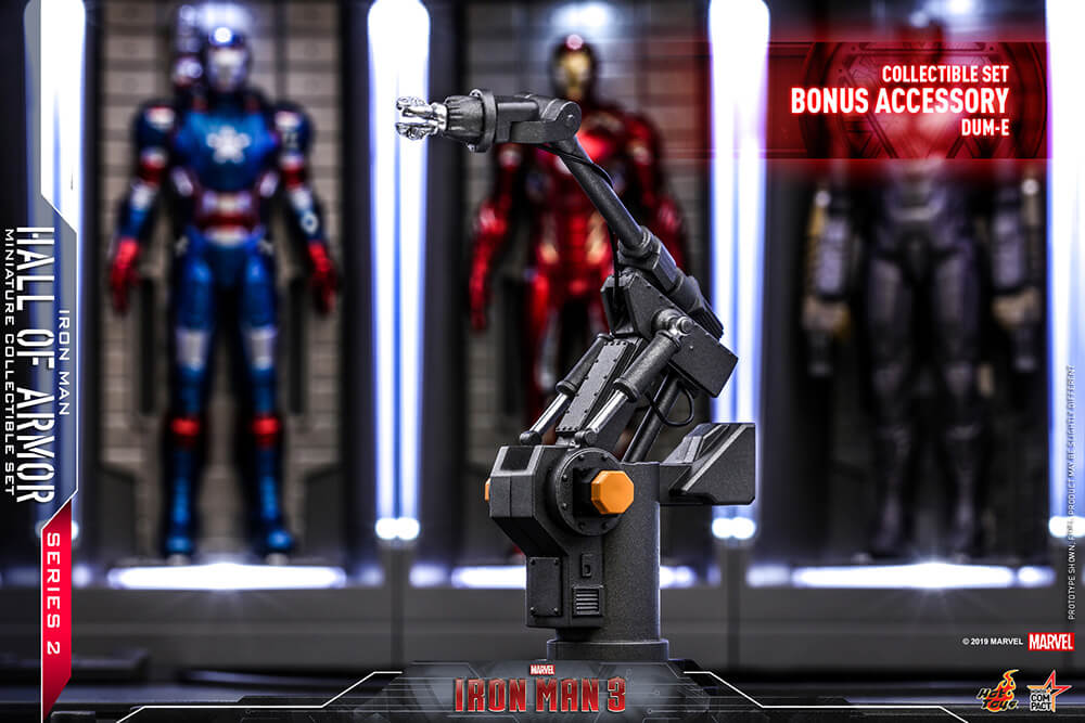 【ムービー・マスターピース ＣＯＭＰＡＣＴ】 『アイアンマン３』ミニチュア・フィギュア　シリーズ２　 ホール・オブ・アーマー（６体セット）［ボーナスアクセサリー付き］