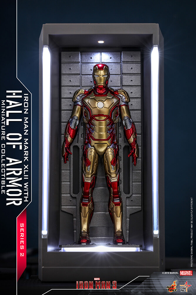 【ムービー・マスターピース ＣＯＭＰＡＣＴ】 『アイアンマン３』ミニチュア・フィギュア　シリーズ２　 ホール・オブ・アーマー（６体セット）［ボーナスアクセサリー付き］