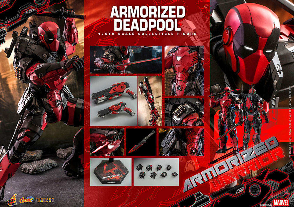 【コミック・マスターピース DIECAST】 『マーベル・コミック』 「アーマライズ・ウォーリアー・コレクション」1/6スケールフィギュア アーマライズ・デッドプール