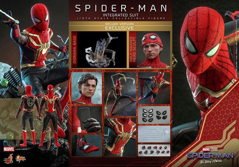 【ムービー・マスターピース】 『スパイダーマン：ノー・ウェイ・ホーム』 １／６スケールフィギュア　スパイダーマン（インテグレーテッドスーツ版） ［ボーナスアクセサリー付き］