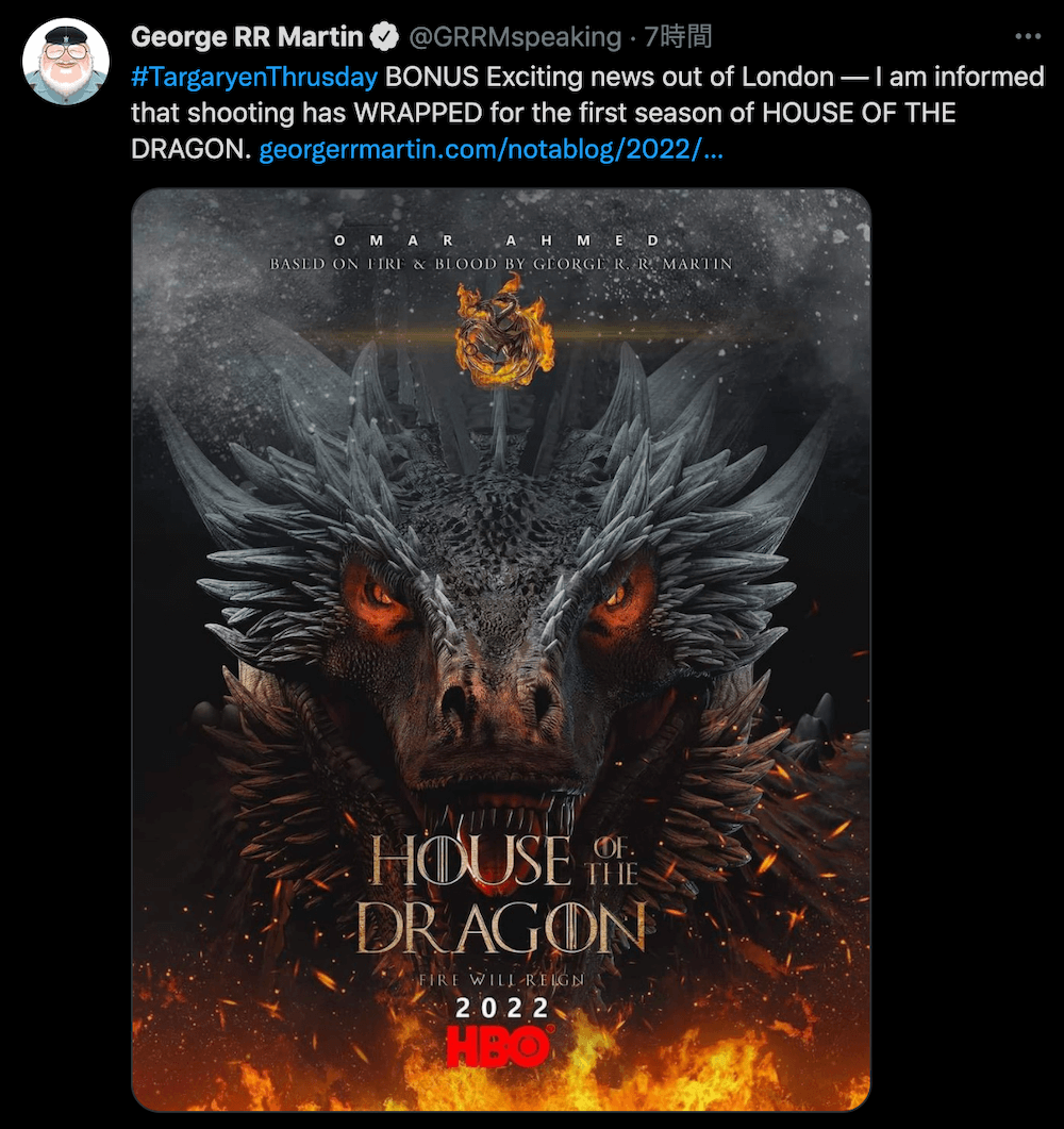 George RR Martin Twitter
