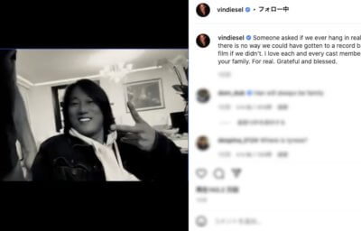 ヴィン・ディーゼル Instagram