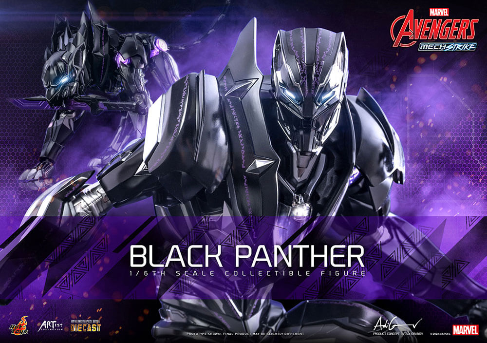 『アベンジャーズ・メカニカル・ストライク』フィギュア　ブラックパンサー